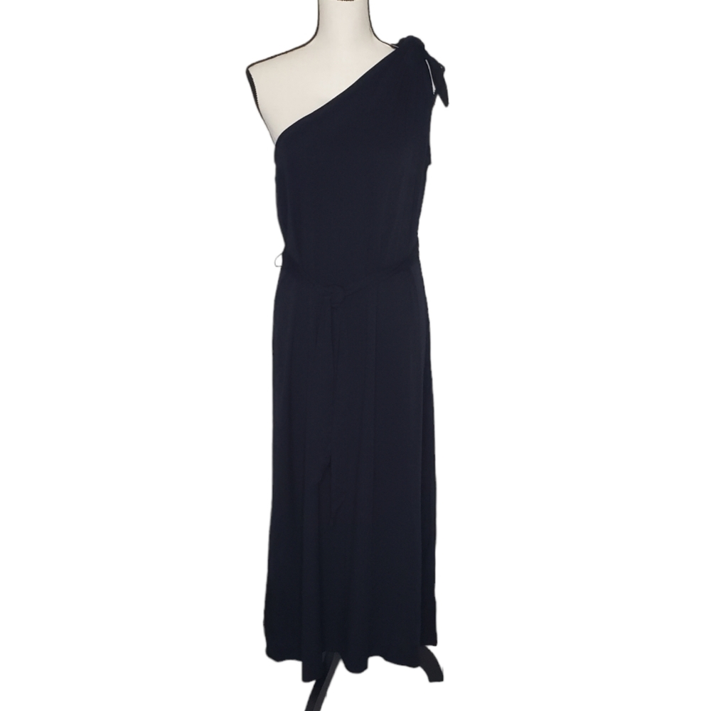Antonio Melani Dress Black XS Extra Small One Shoulder Maxi